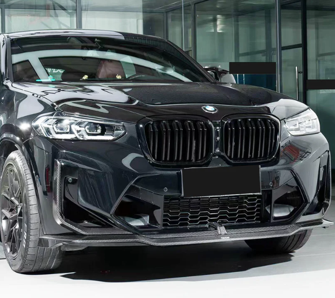 BMW F98 X4M LCI Carbon Fiber Front Flaps Corners