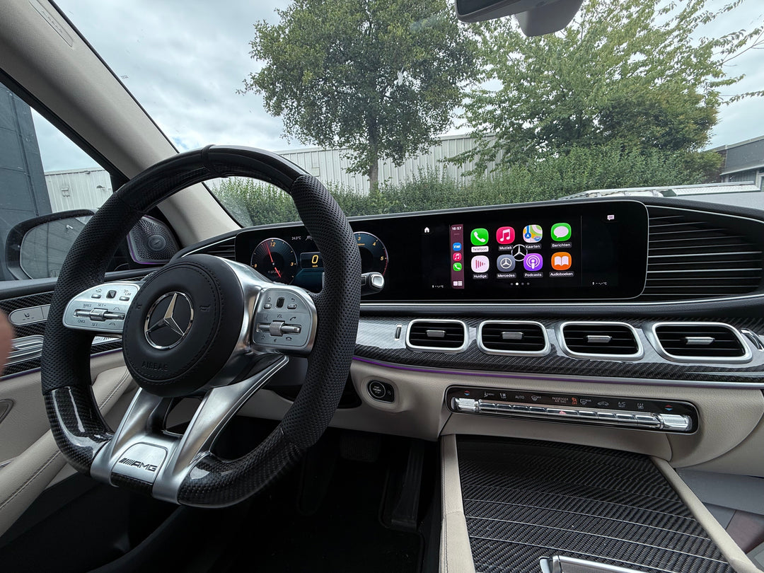 Mercedes GLE Interieurtransformatie – Van Hout naar Full Carbon, TOWMA Style