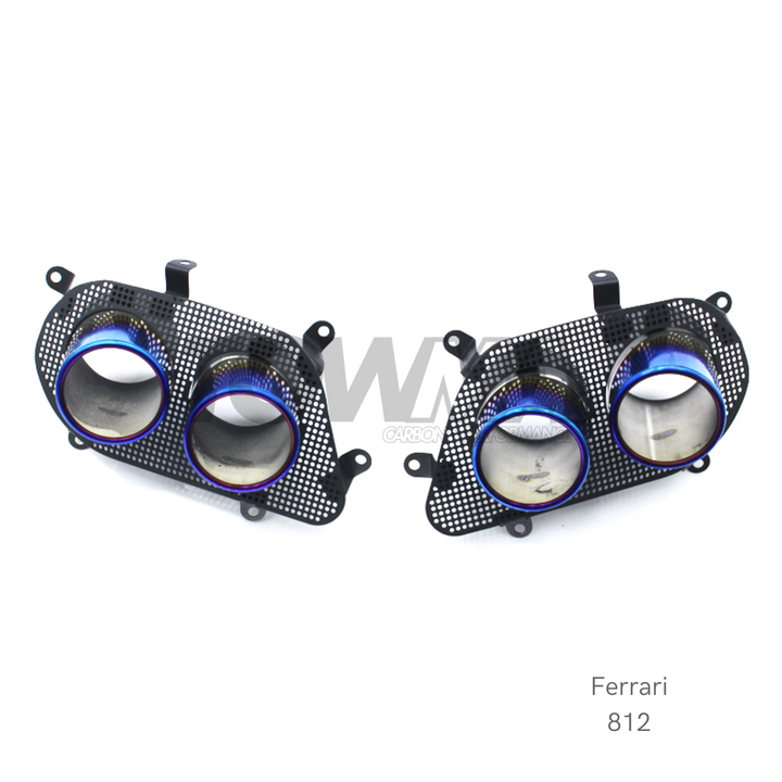 TOWMA. – Ferrari 812 Titanium Exhaust Tips