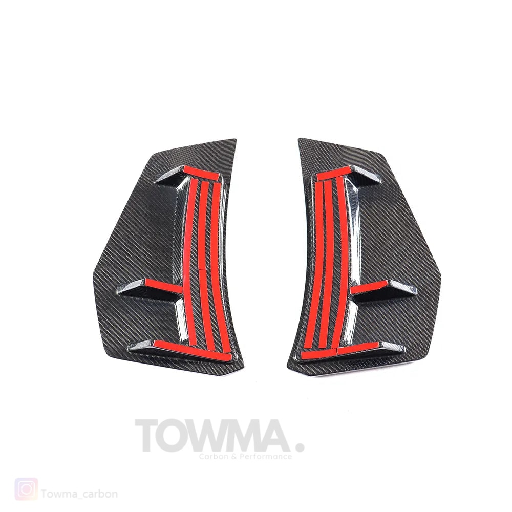 Audi R8 V10 Carbon achterbumper canards - #towmaperformanceparts#