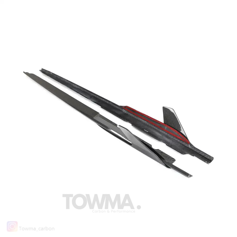Audi R8 V10 Facelift carbon side skirts - #towmaperformanceparts#