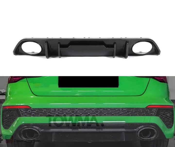 Audi RS3 8Y Sedan Carbon diffuser - #towmaperformanceparts#