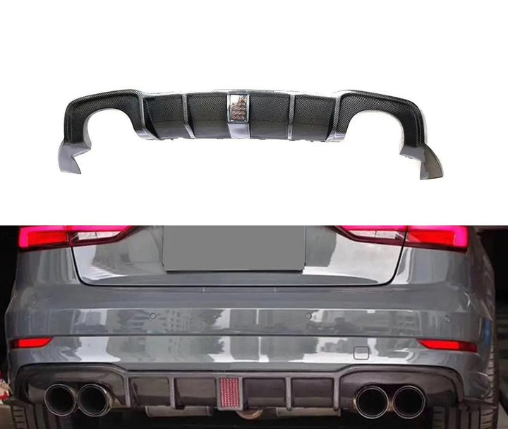 Audi RS3 Carbon diffuser 3e remlicht - #towmaperformanceparts#