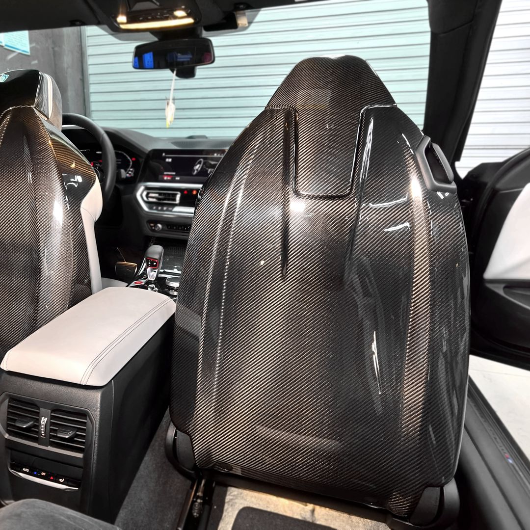 BMW G80/G81/G82/G83/F91/F92/F93/F97/F98/G42 Prepreg Carbon Seat Back Cover