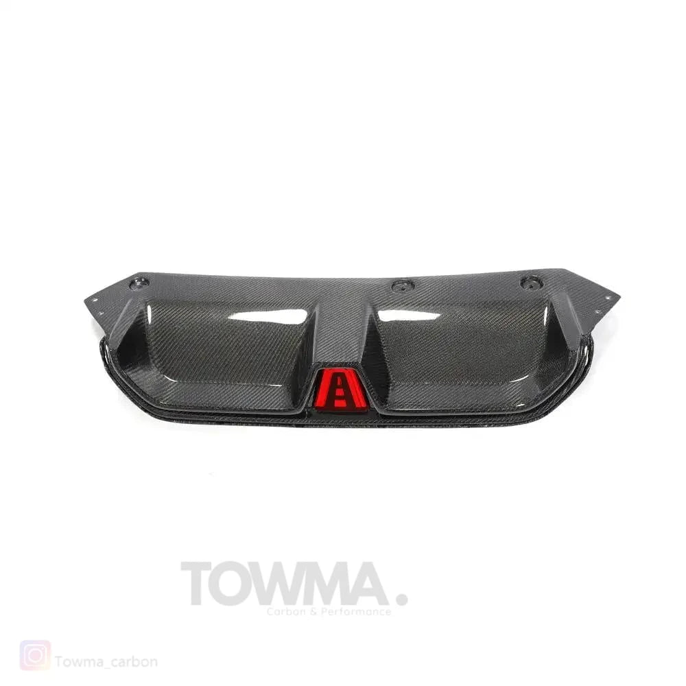BMW M5 F90 Carbon diffuser met 3e remlicht - #towmaperformanceparts#