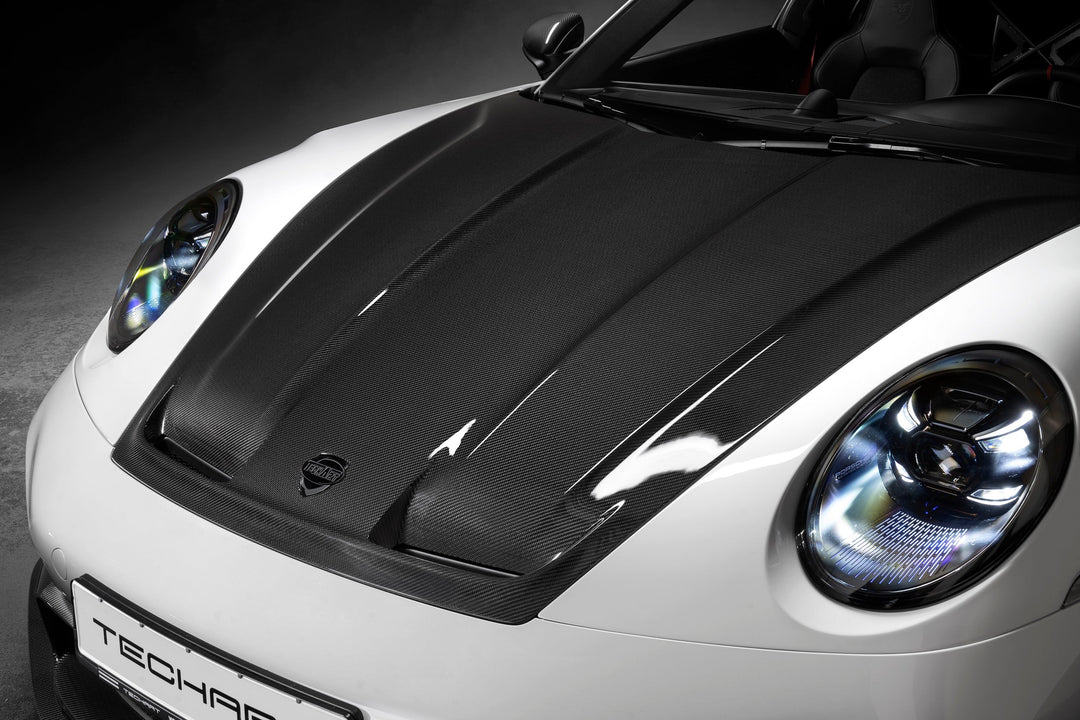 TECHART aero hood carbon fiber duct Porsche 911 992