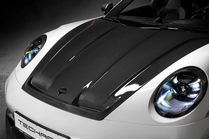 TECHART aero hood carbon fiber duct Porsche 911 992