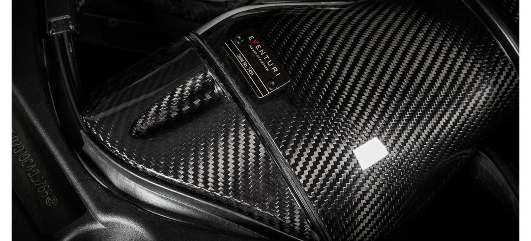 BMW F9X M5/M8 Black Carbon intake with shrouds