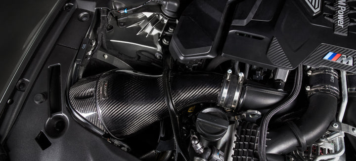 BMW F9X M5/M8 Black Carbon intake with shrouds