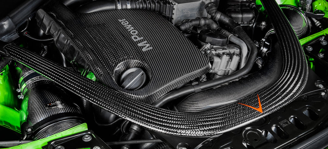 BMW F8X M3/M4 V2 Full Black Carbon intake with SEALED Carbon ducts