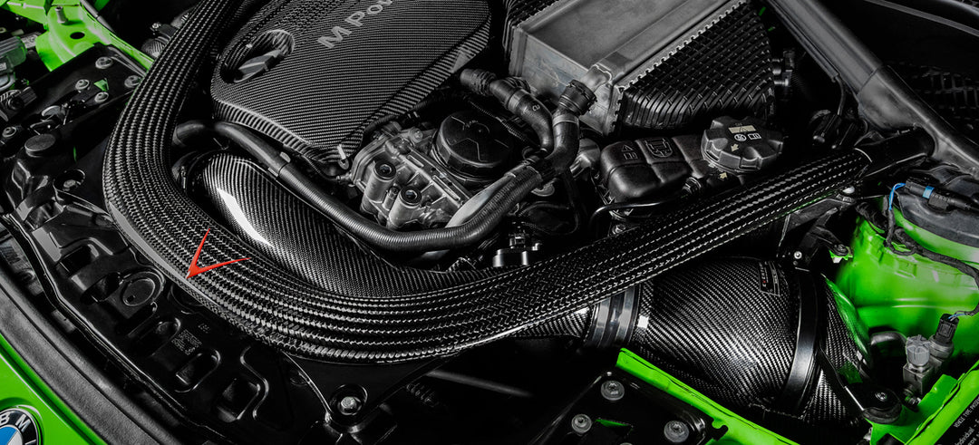 BMW F8X M3/M4 V2 Full Black Carbon intake with SEALED Carbon ducts