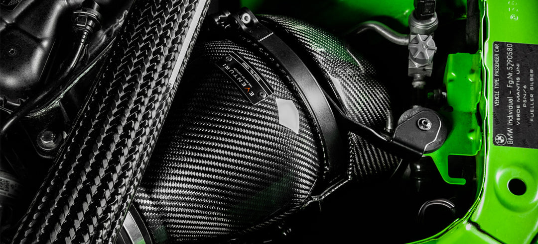 BMW F8X M3/M4 V2 Full Black Carbon intake with SEALED Carbon ducts
