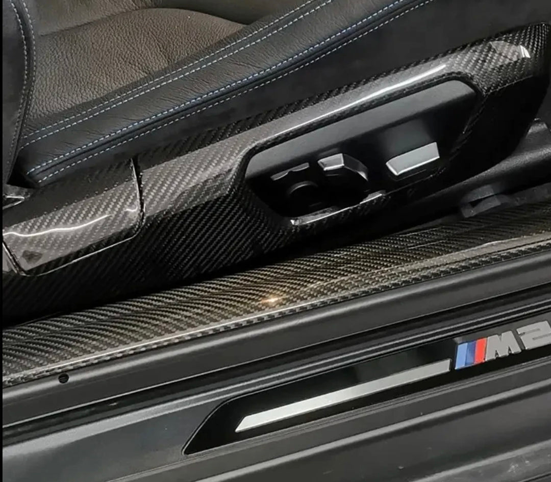 BMW 3 serie/M2/M3/M4 F80/F81/F82/F83/F87 Carbon Fiber Side Seat Cover