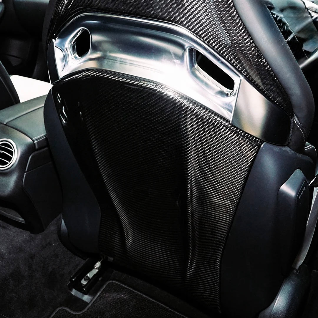 Mercedes-Benz AMG Performance Seat Carbon Fiber Backrest Cover – A45 / CLA45 / C63 / E63 / GLA45 / GLC63