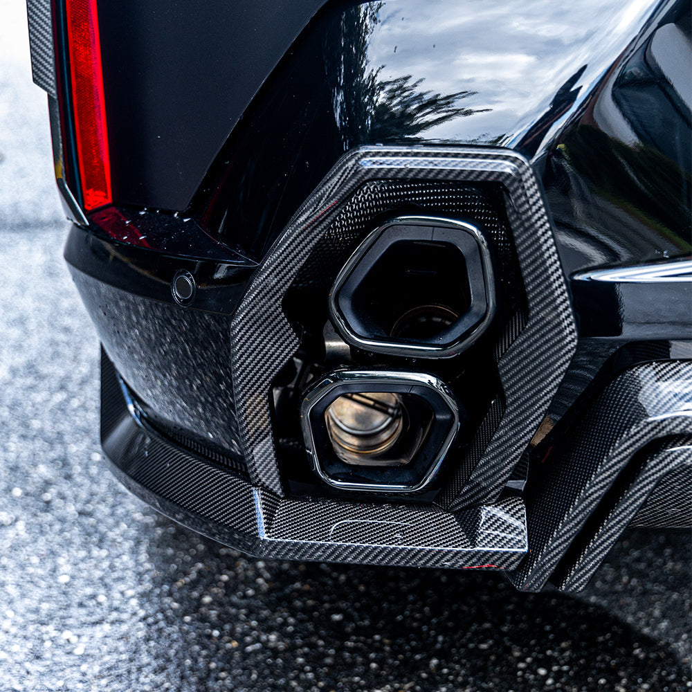 TOWMA. - SooQoo BMW XM G09 Carbon Fiber Exhaust Tip Trims