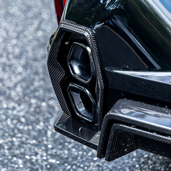TOWMA. - SooQoo BMW XM G09 Carbon Fiber Exhaust Tip Trims