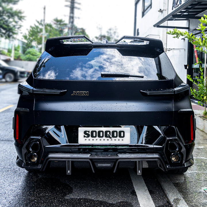 TOWMA. - SooQoo BMW XM G09 Carbon Fiber Exhaust Tip Trims