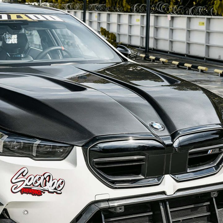 TOWMA. - SOOQOO BMW M5 G90 G99 Prepreg Carbon Fiber Vented Hood