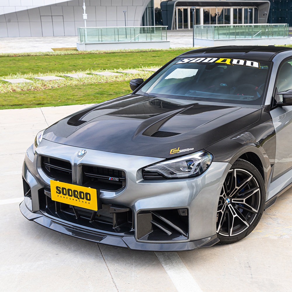 TOWMA. - SooQoo BMW M2 G87 Prepreg Carbon Fiber Vented Hood
