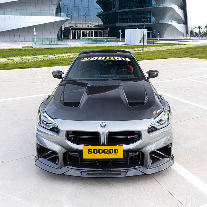 TOWMA. - SooQoo BMW M2 G87 Prepreg Carbon Fiber Vented Hood