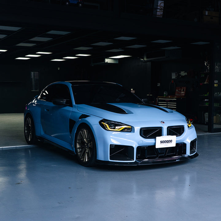 TOWMA. - SooQoo BMW M2 G87 V2 Vented Hood White Primer Finish