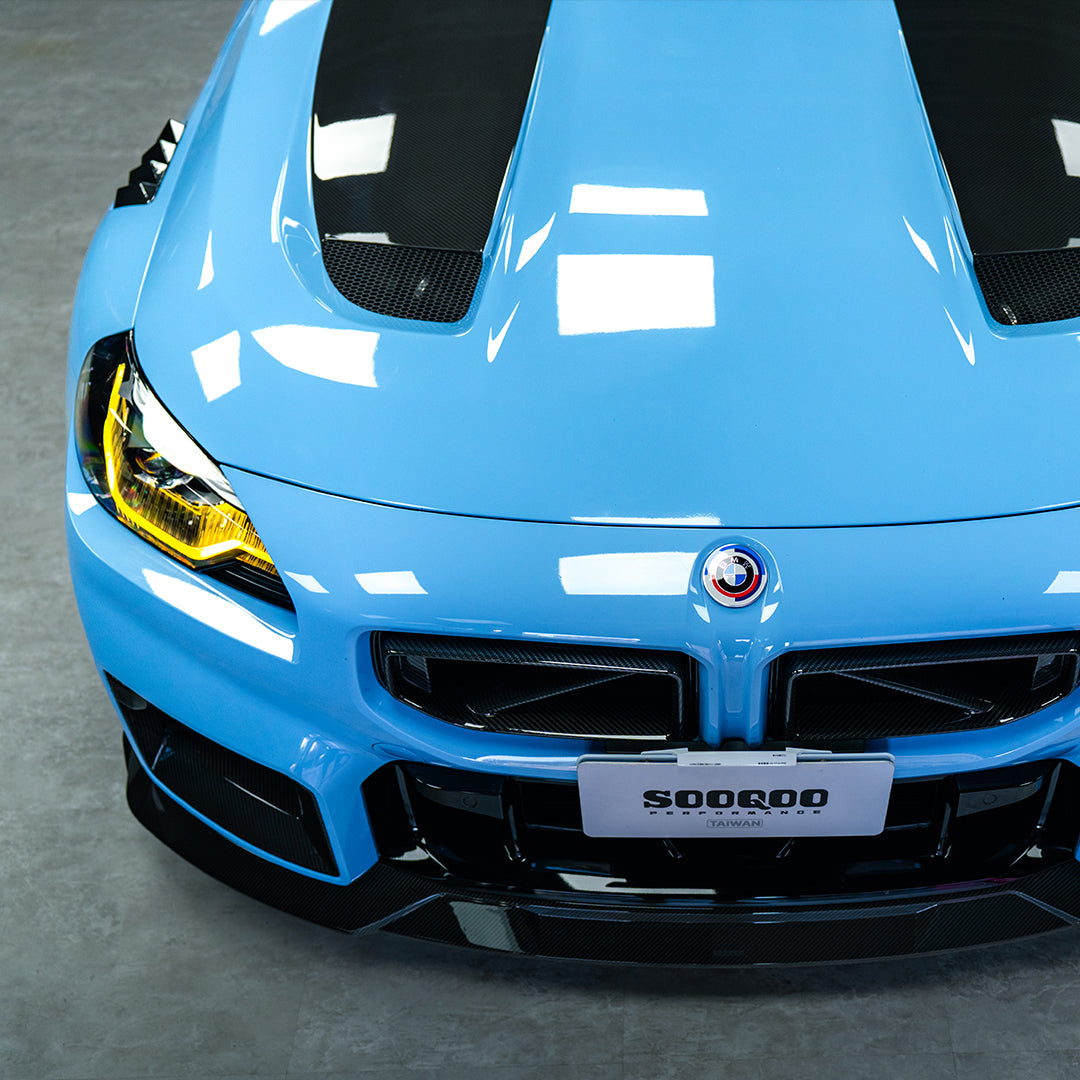 TOWMA. - SooQoo BMW M2 G87 V2 Vented Hood White Primer Finish