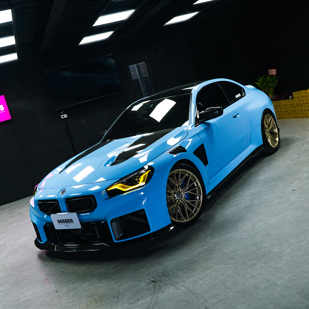 TOWMA. - SooQoo BMW M2 G87 V2 Vented Hood White Primer Finish