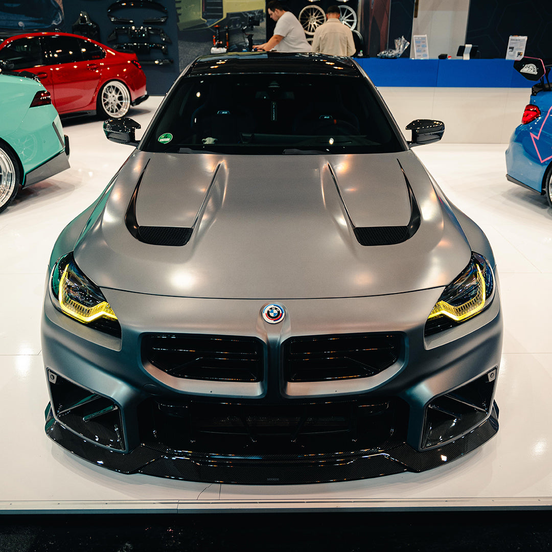 TOWMA. - SooQoo BMW M2 G87 V3 Vented Hood White Primer Finish