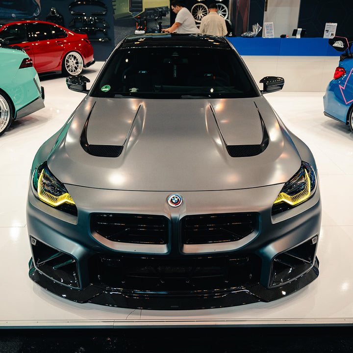 TOWMA. - SooQoo BMW M2 G87 V3 Vented Hood White Primer Finish