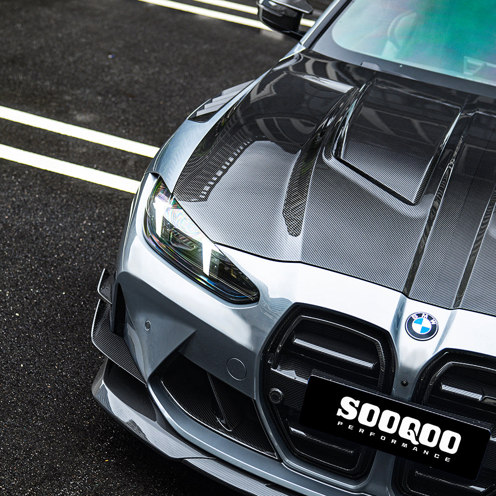 SooQoo carbon motorkap onderzijde