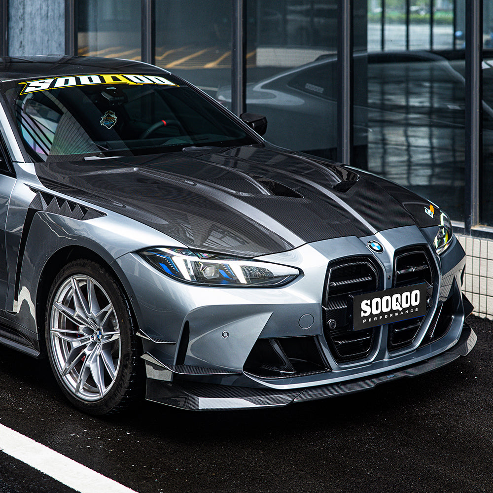 SooQoo M3 M4 carbon hood weave
