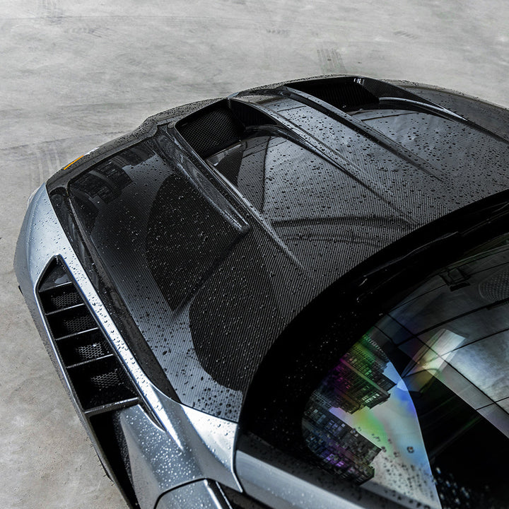 SooQoo carbon vented hood M3 G80 zijaanzicht
