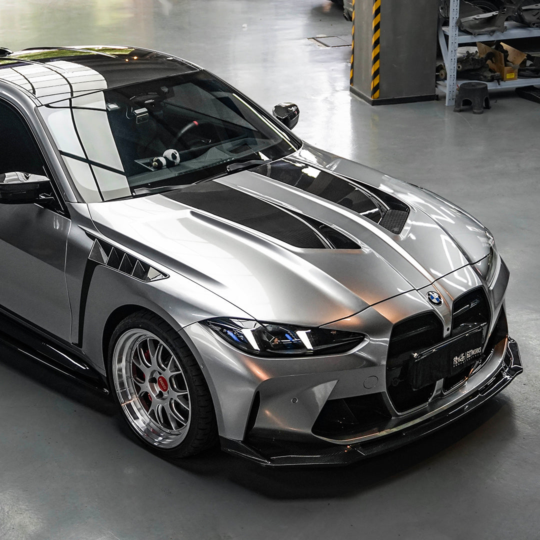 BMW M3 G80 vented motorkap primer