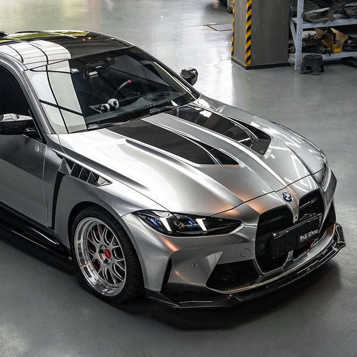 BMW M3 G80 vented motorkap primer