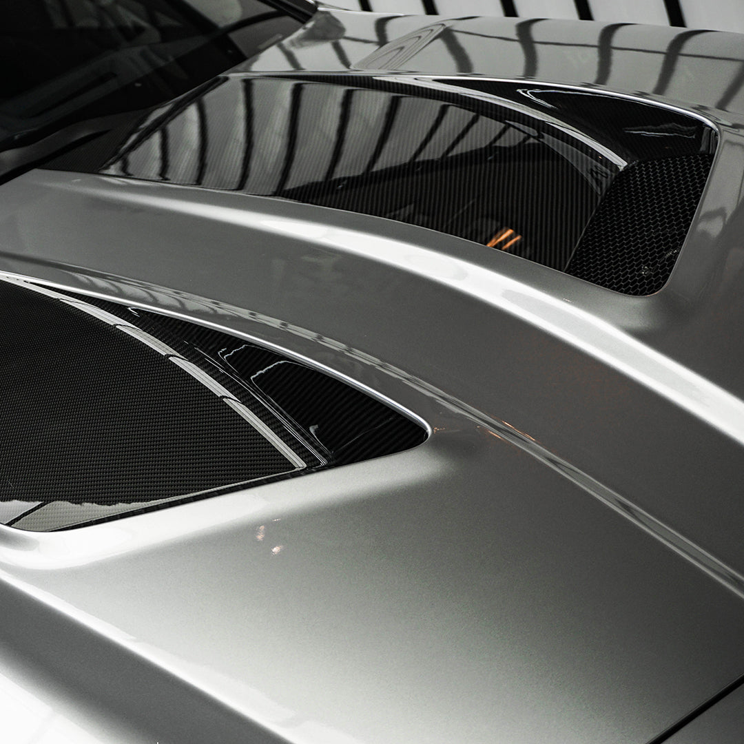 BMW M4 G82 vented hood gelakt