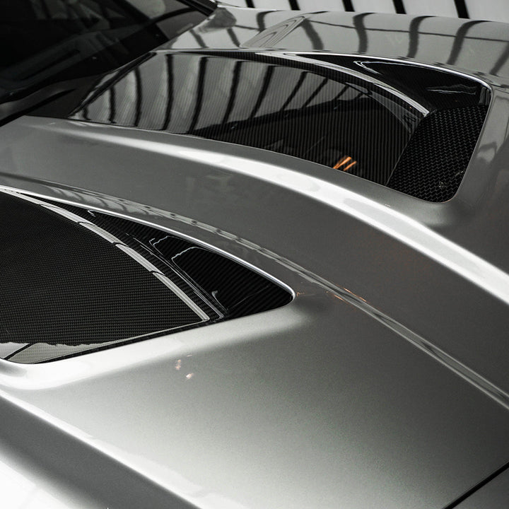 BMW M4 G82 vented hood gelakt