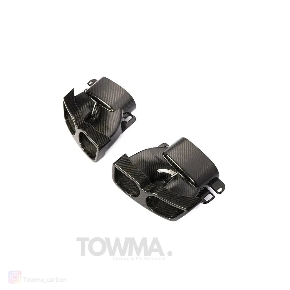 Mercedes-Benz C63 AMG W205 Carbon uitlaat tips - #towmaperformanceparts#