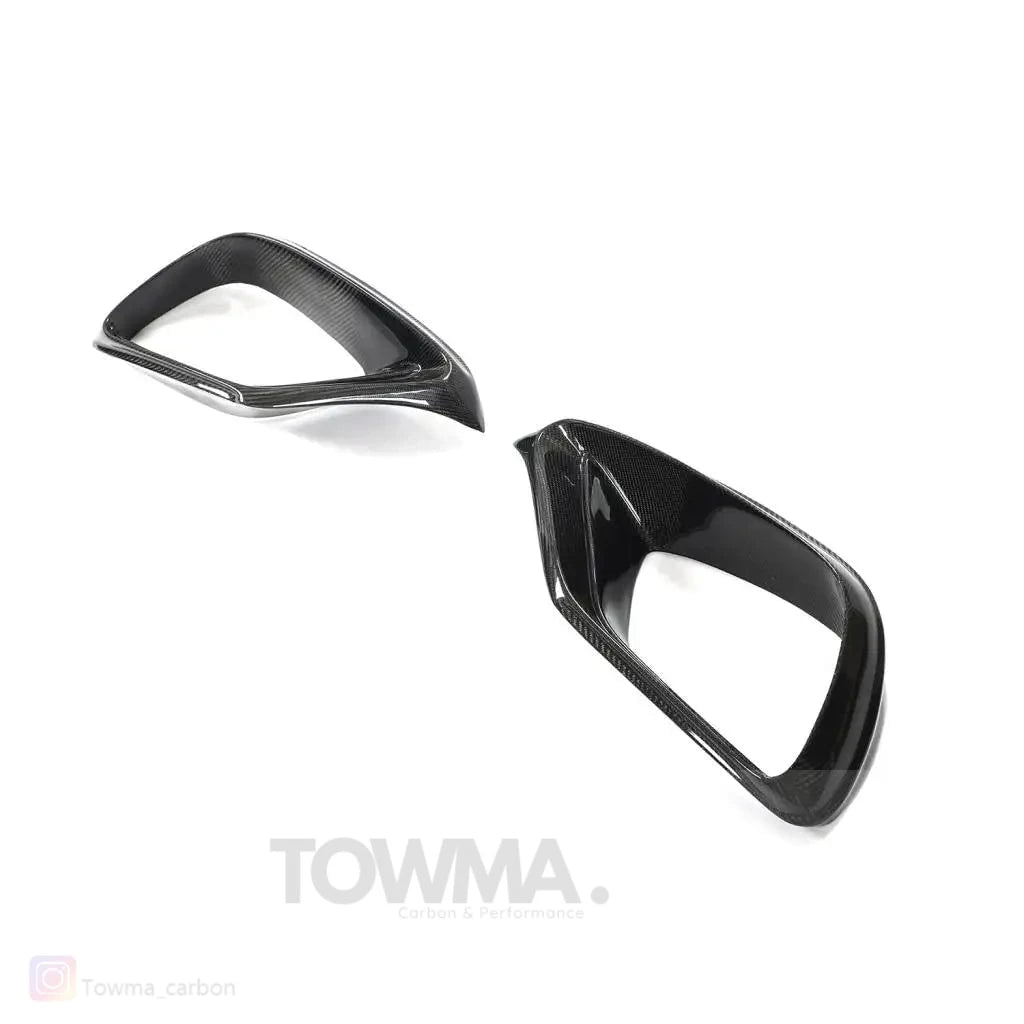Mercedes-Benz E63 AMG Carbon voorbumper trims - #towmaperformanceparts#