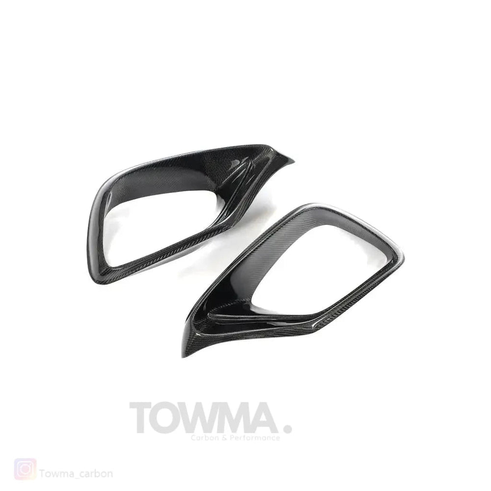 Mercedes-Benz E63 AMG Carbon voorbumper trims - #towmaperformanceparts#