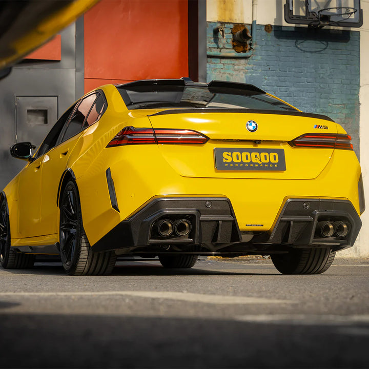TOWMA. - SOOQOO BMW M5 G90 G99 Type-A Prepreg Carbon Fiber Rear Diffuser