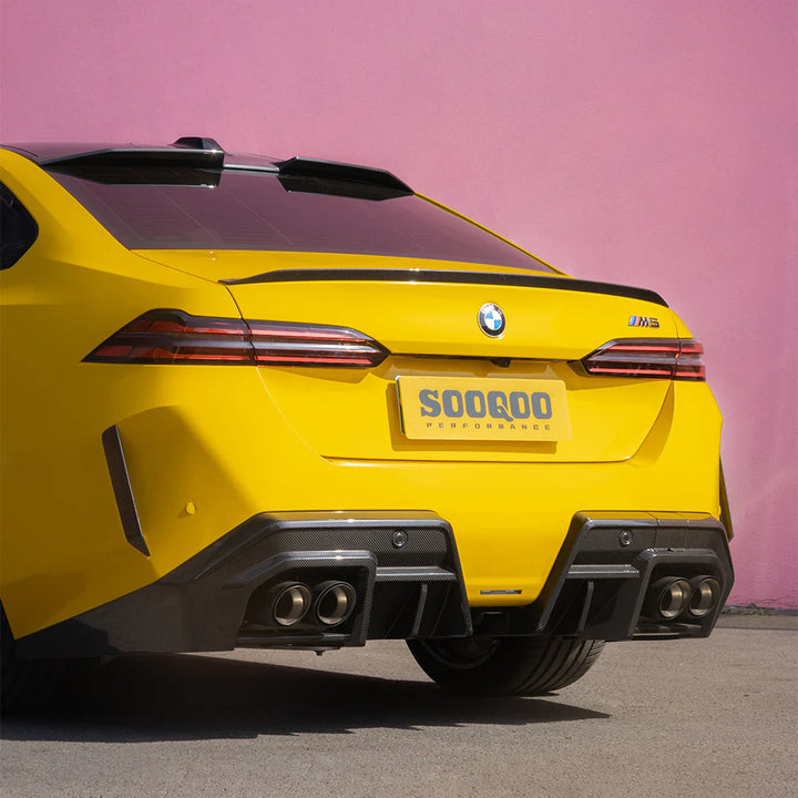 TOWMA. - SOOQOO BMW M5 G90 G99 Type-A Prepreg Carbon Fiber Rear Diffuser