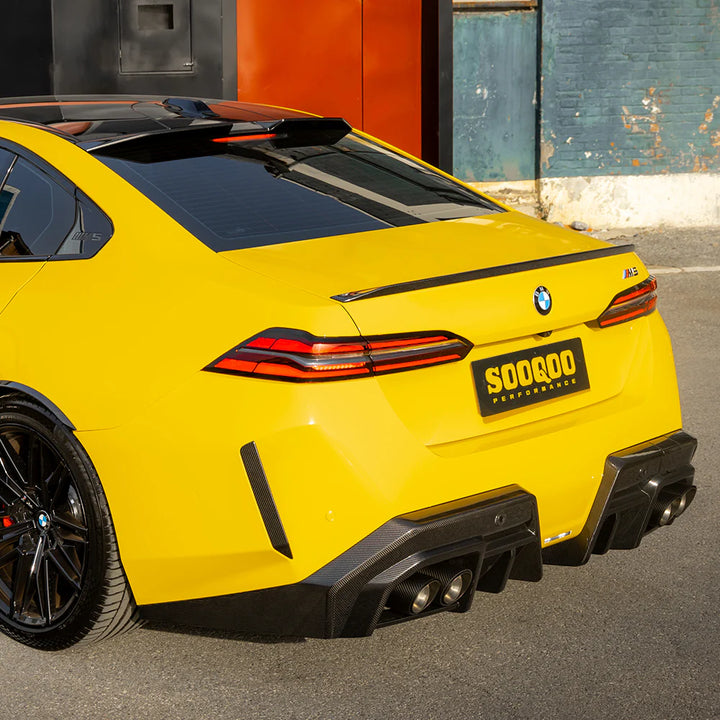 TOWMA. - SOOQOO BMW M5 G90 G99 Type-A Prepreg Carbon Fiber Rear Diffuser