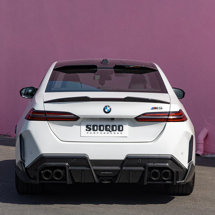 TOWMA. - SOOQOO BMW M5 G90 G99 Type-B Prepreg Carbon Fiber Rear Diffuser