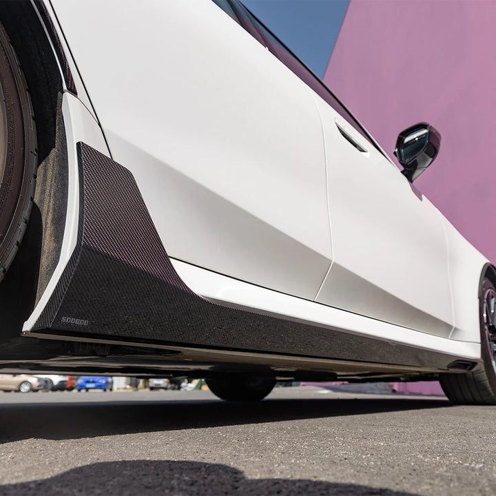TOWMA. - SOOQOO BMW M5 G90 G99 Type-B Prepreg Carbon Fiber Side Skirt