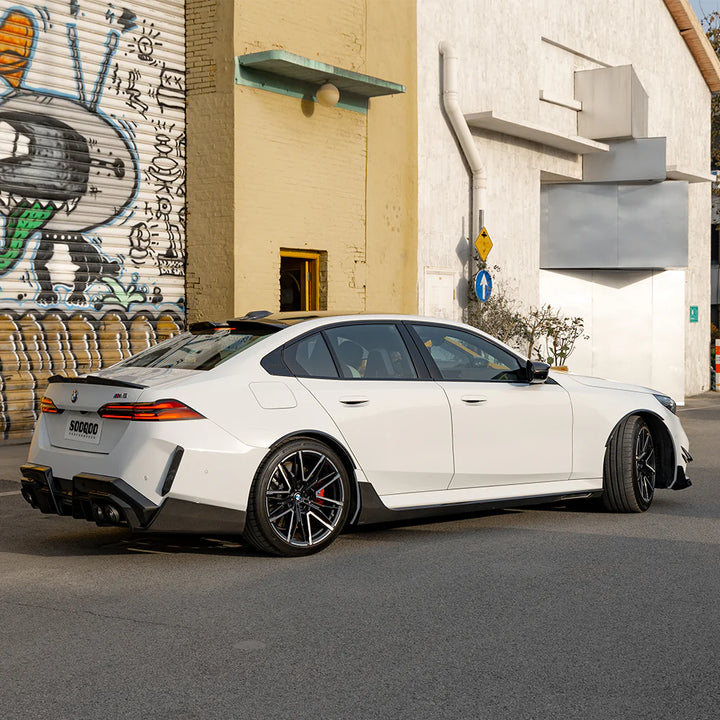 TOWMA. - SOOQOO BMW M5 G90 G99 Type-B Prepreg Carbon Fiber Side Skirt
