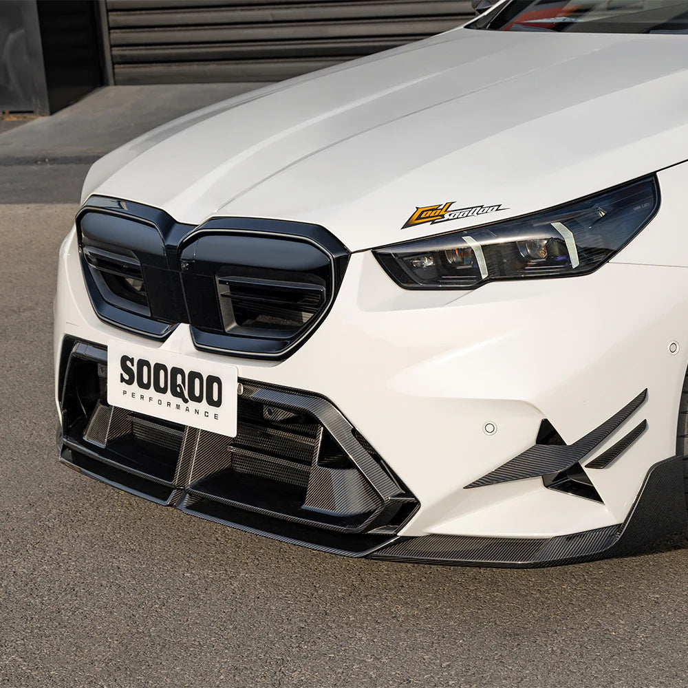 TOWMA. - SOOQOO BMW M5 G90 G99 Prepreg Carbon Fiber Front Bumper Center Trim