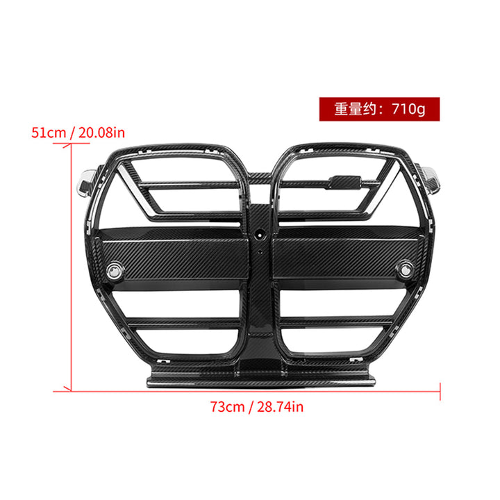 SooQoo M3 M4 carbon grille weave
