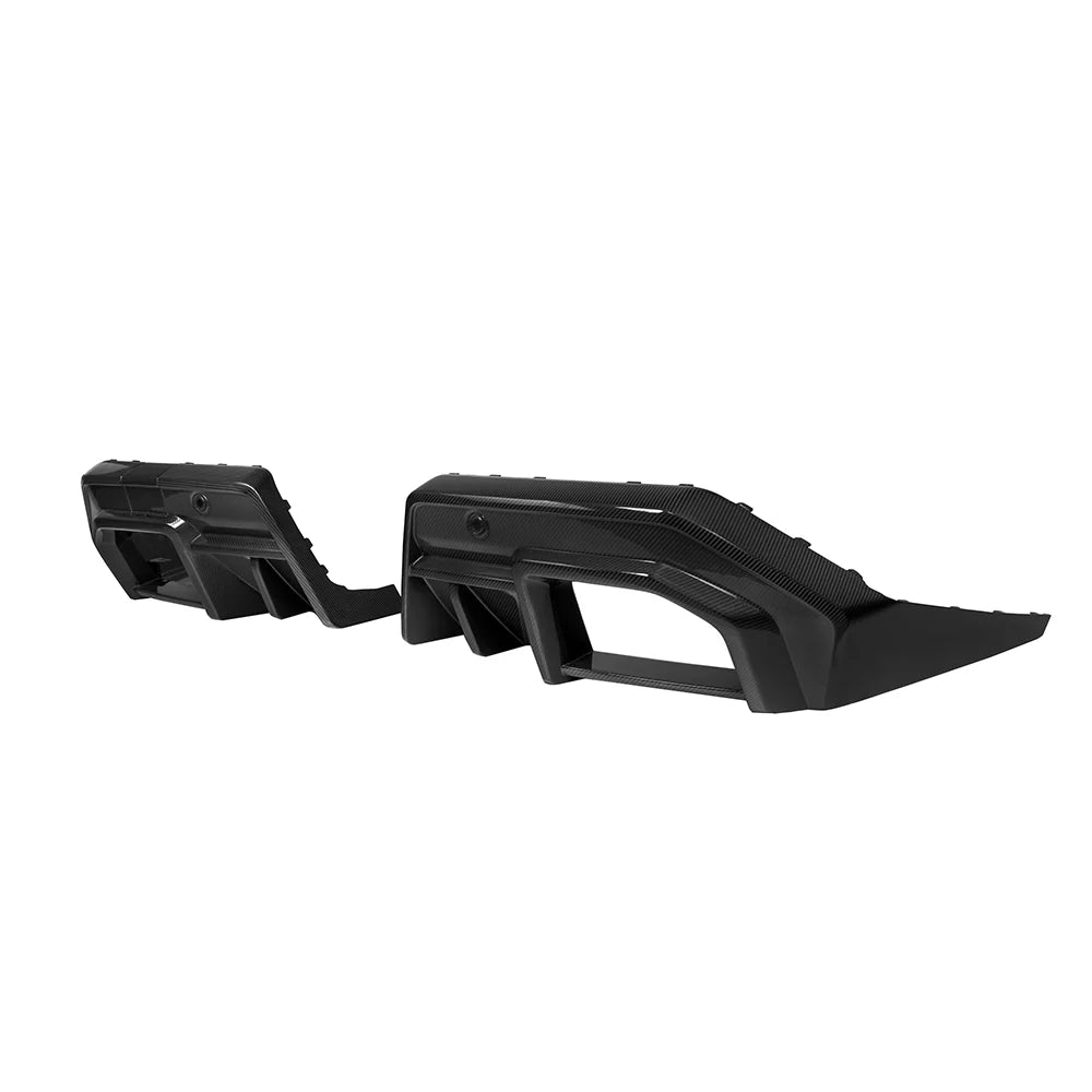 TOWMA. - SOOQOO BMW M5 G90 G99 Type-A Prepreg Carbon Fiber Rear Diffuser