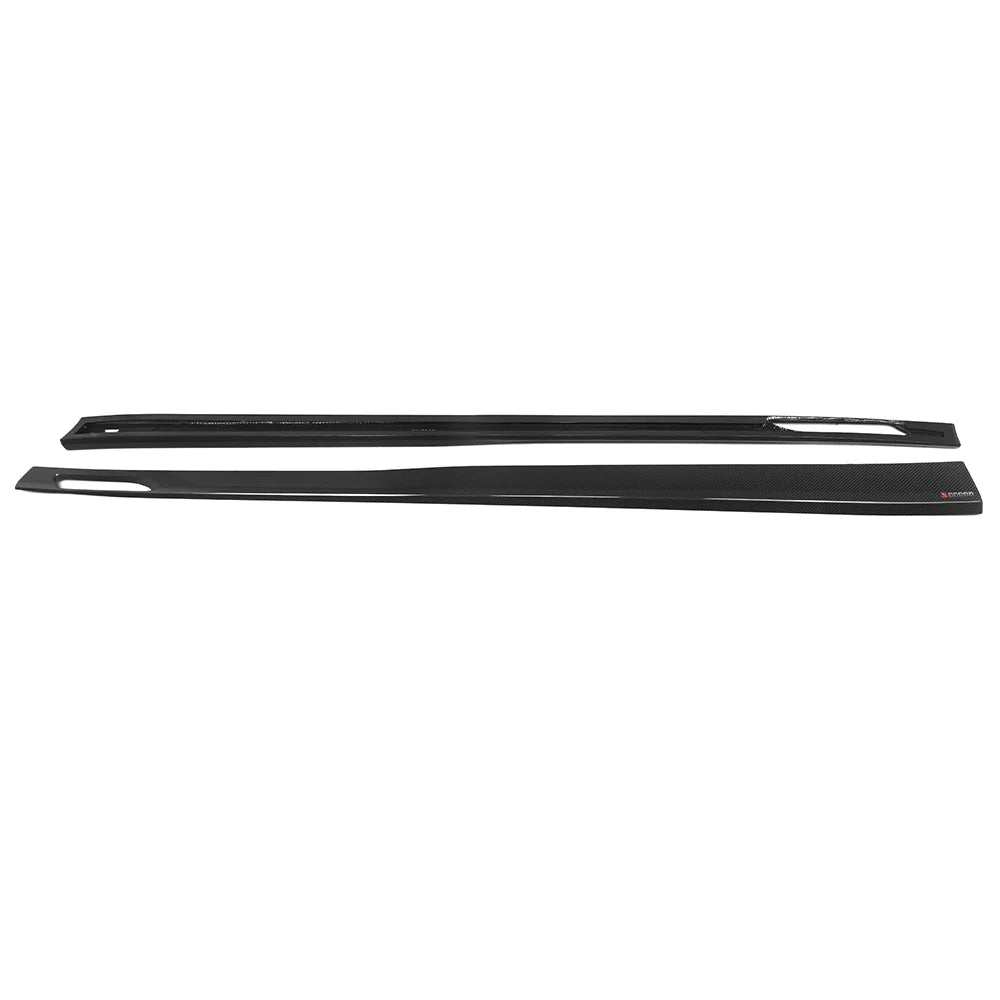 TOWMA. - SOOQOO BMW M5 G90 G99 Type-A Prepreg Carbon Fiber Side Skirt