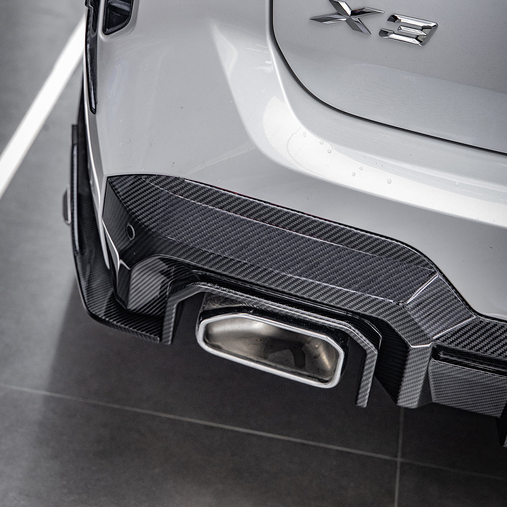 TOWMA. - SooQoo BMW X3 G01 LCI Prepreg Carbon Fiber Rear Diffuser